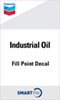 Chevron Industrial Oil Smartfill Decal - 3" x 5"