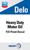 Delo Heavy Duty Motor Oil Smartfill Decal - 3" x 5"