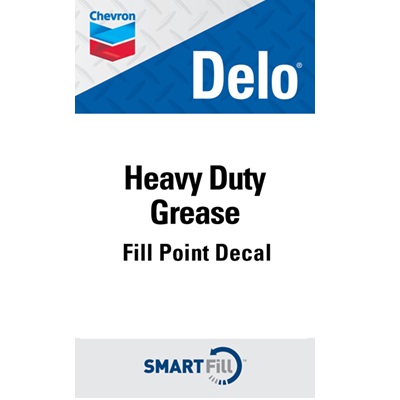 Delo Heavy Duty Grease Smartfill Decal - 3" x 5"