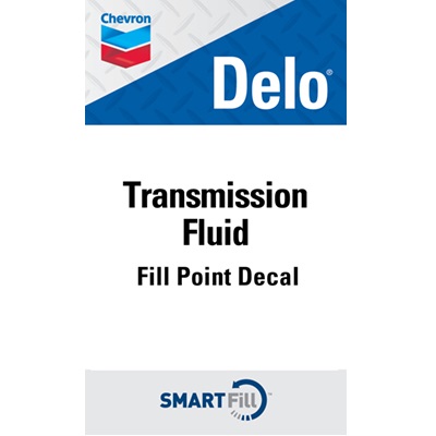 Delo Transmission Fluid Smartfill Decal - 3" x 5"