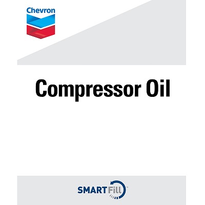 Chevron Compressor Oil Smartfill Decal - 7" x  8.5"