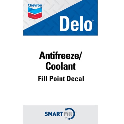 Delo Antifreeze/Coolant Smartfill Decal - 3" x 5"