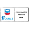 Chevron 1st Source Illuminated Sign - Personalized