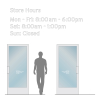 Store Hours of Operation - Print on Demand