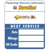 Havoline/Costa Oil Change CLINGS - Handwritten (Roll/500)