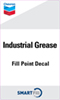 Chevron Industrial Grease Smartfill Decal - 3" x 5"