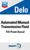 Delo Automated Manual Transmission Fluid Smartfill Decal - 3" x 5"