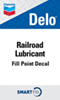 Railroad Lubricant Smartfill Decal