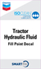 ISOCLEAN Tractor Hydraulic Fluid Smartfill Decal - 3" x 5"