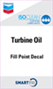 ISOCLEAN Turbine Oil Smartfill Decal - 3" x 5"