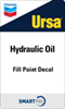Ursa Hydraulic Oil Smartfill Decal - 3" x 5"