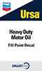 Ursa Heavy Duty Motor Oil Smartfill Decal - 3" X 5"