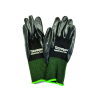 Techron Black Nitrile Gloves w/ Green Cuff - MD