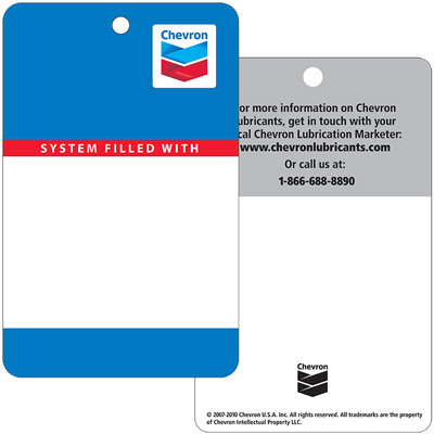 Chevron Product Tag - Blank