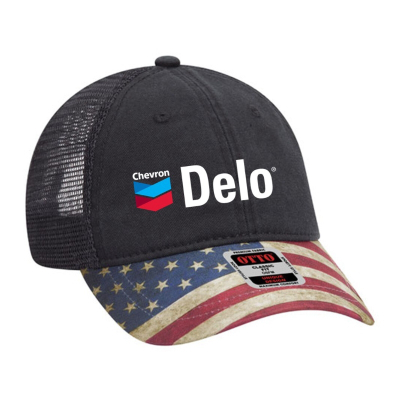 Delo Otto Mesh Back Flag Trucker Hat