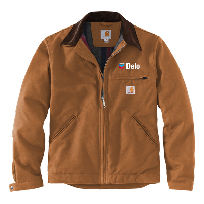 Delo Carhartt Duck Detroit Jacket - Brown