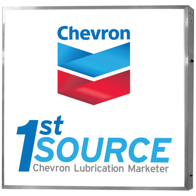 Chevron 1st Source Illuminated Sign