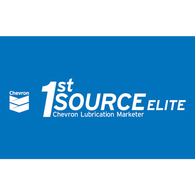 Chevron 1st Source Elite Decal - Blue