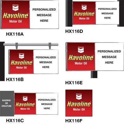 Havoline Illuminated Signs - Personalized