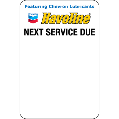 Havoline Static Clings - TSC Printer