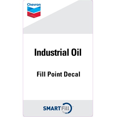 Chevron Industrial Oil Smartfill Decal - 3" x 5"