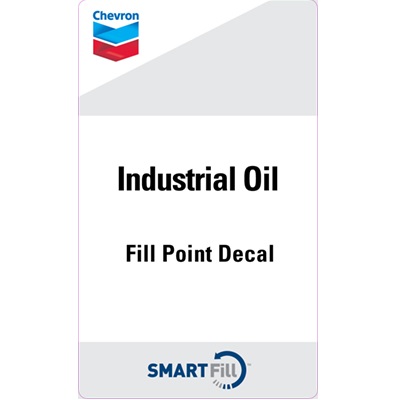 Chevron Industrial Oil Smartfill Decal - 3" x 5"