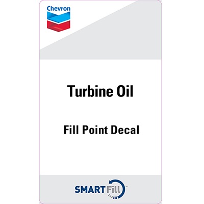 Chevron Turbine Oils Smartfill Decal - 3" x 5"