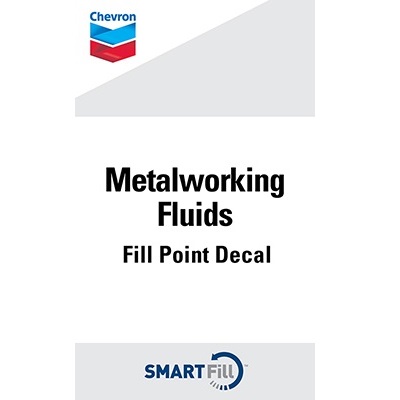 Chevron Metalworking Fluids Smartfill Decal - 3" x 5"