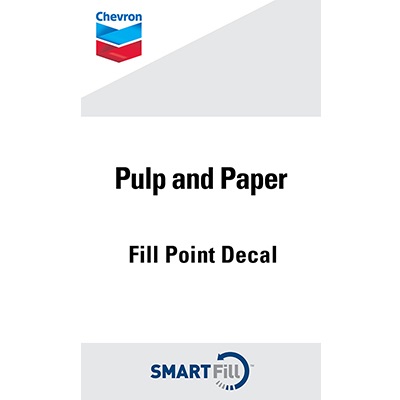 Chevron Pulp  Paper Smartfill Decal - 3" x 5"