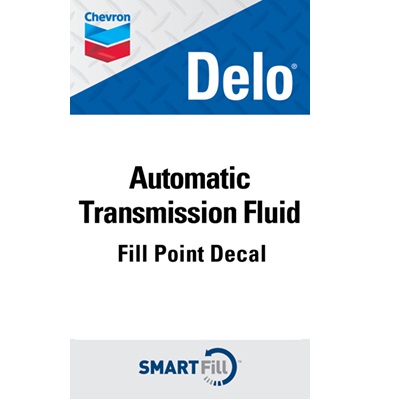 Delo Automatic Transmission Fluid Smartfill Decal - 3" x 5"